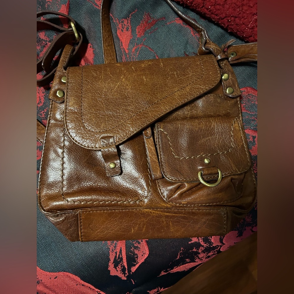 Diba True Brown Leather Handbag